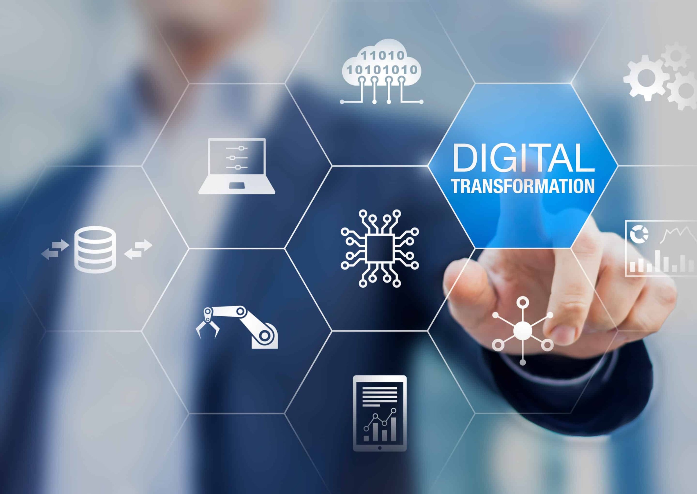 Digitalisation des processus d'entreprise sur un écran d'ordinateur