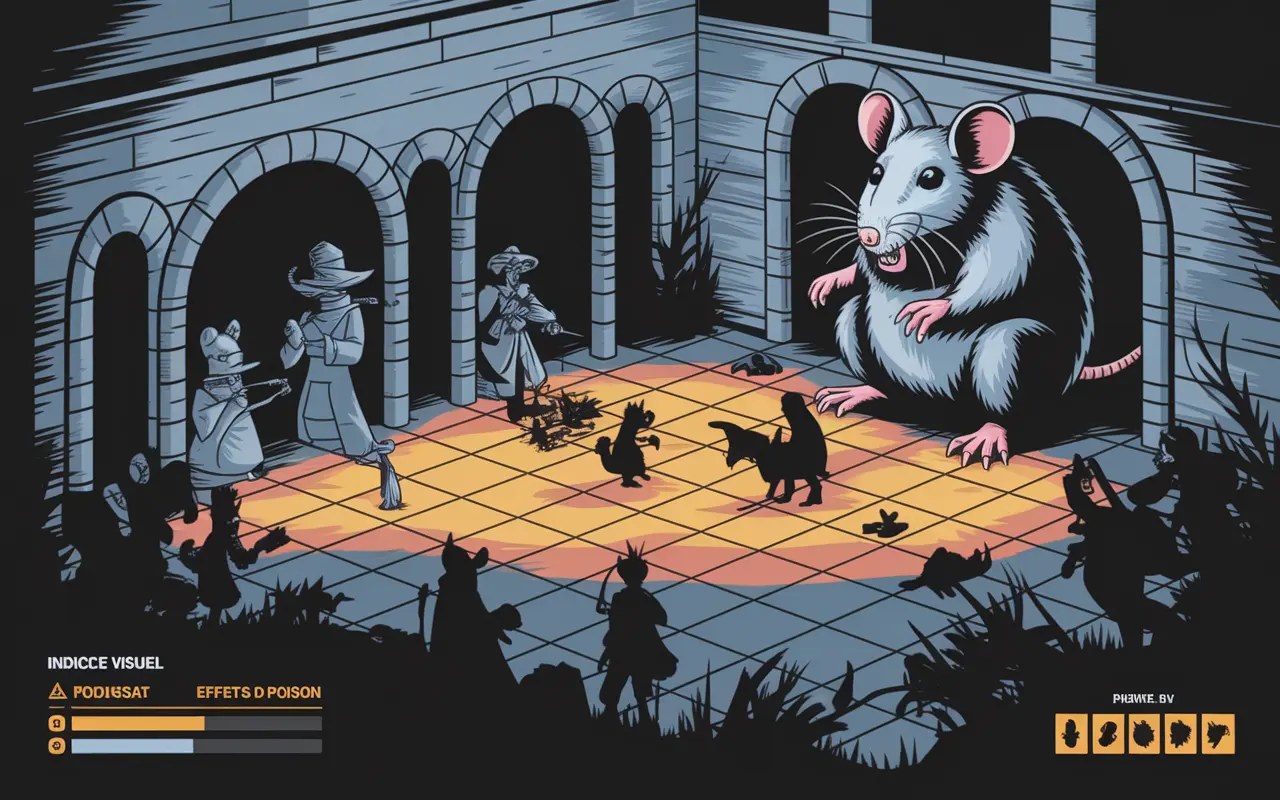 Combat contre le Rat Noir dans les égouts de Dofus